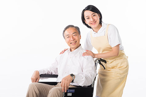 ヘルパーと車椅子外出